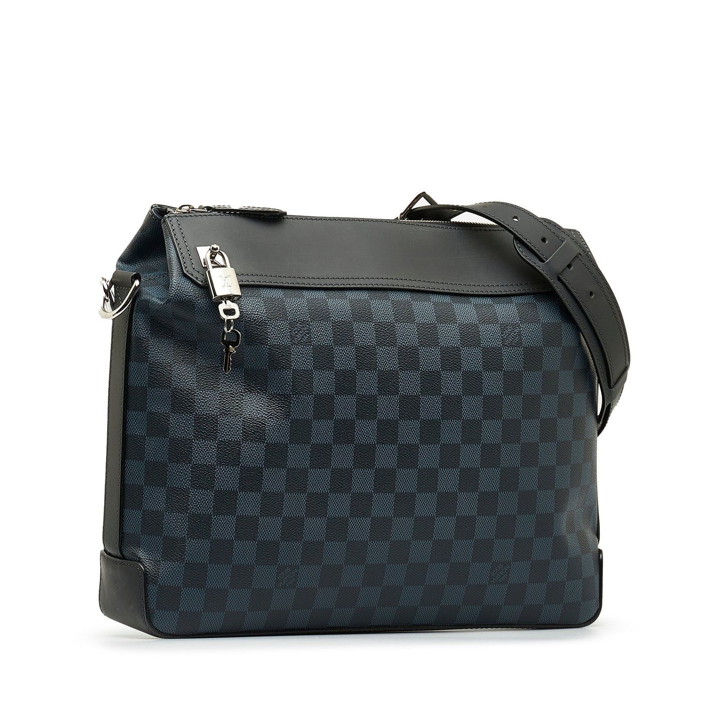 Blue Louis Vuitton Damier Cobalt Greenwich Messenger Crossbody Bag