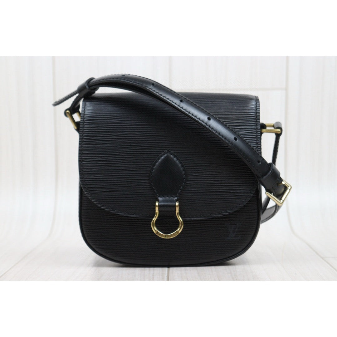 Good ( Rank AB)｜LV Epi Saint-Cloud PM Shoulder Bag Black｜25042104