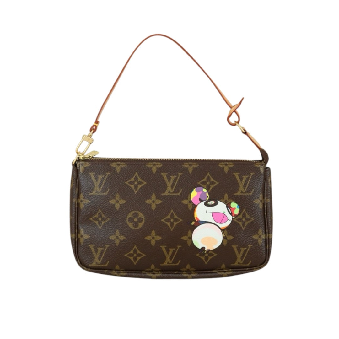 Very Good ( Rank A)｜ LV Takashi Murakam Panda Monogram Pochette Accessoires ｜B25011009