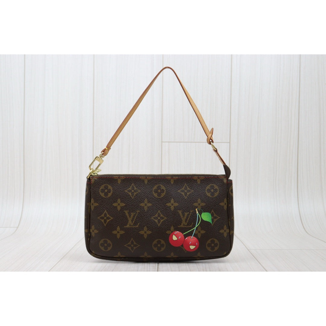 Good ( Rank AB)｜ LV Takashi Murakam Cherry Monogram Pochette Accessoires ｜S25021017