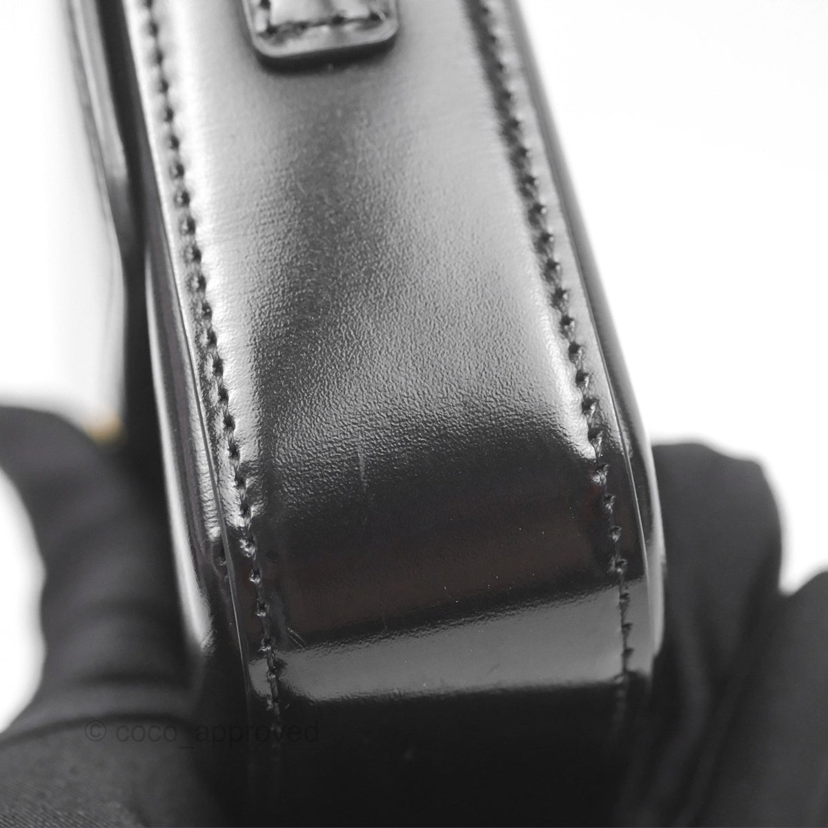 Celine Triomphe Shoulder Bag Black Calfskin