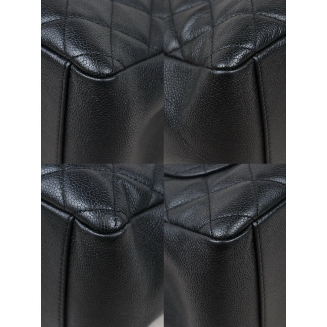 Very Good ( Rank A) ｜ CHANEL Matrasse GST Chain Tote Bag Caviar Skin Black  Made In 2014-2015 Year｜S25032602