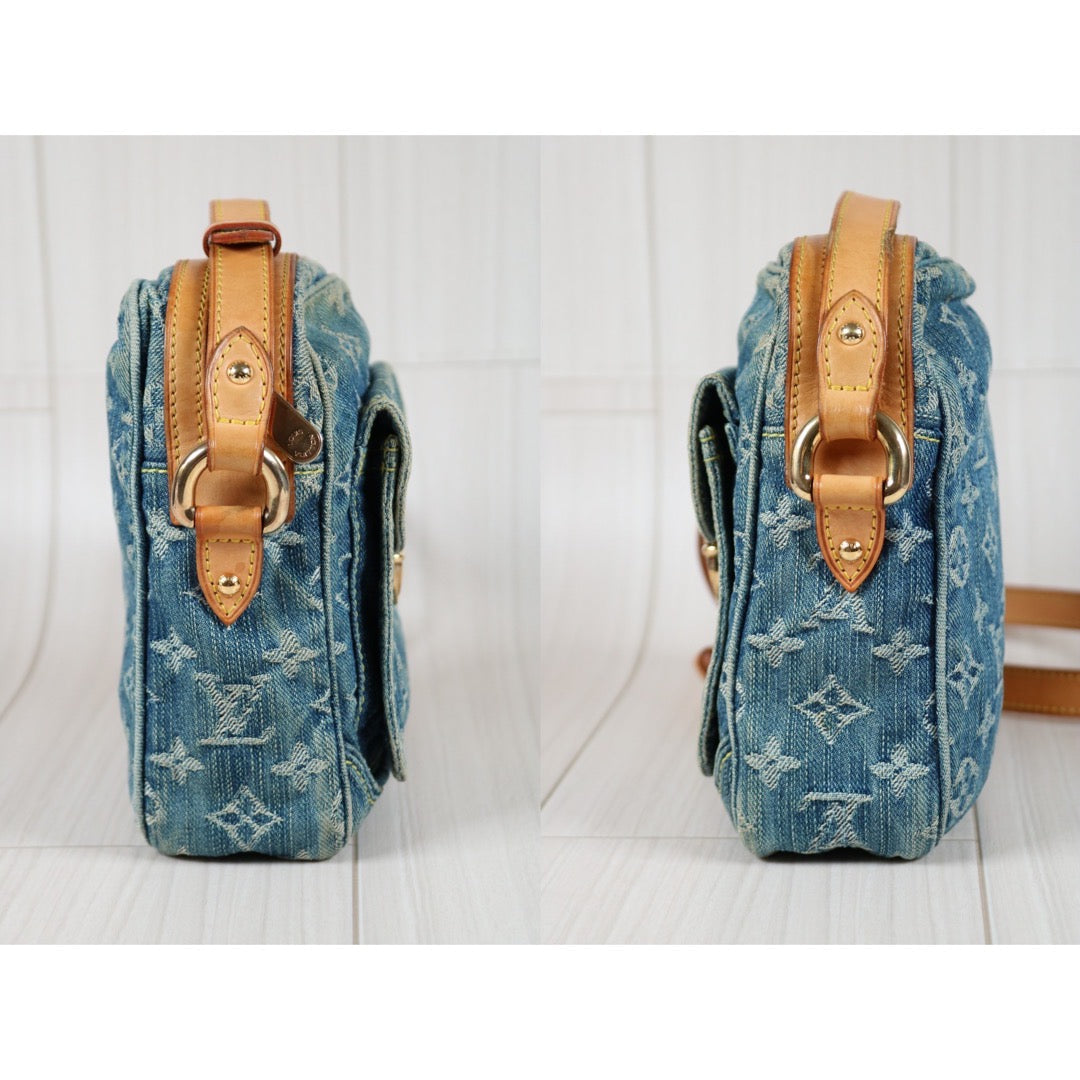Rank AB ｜LV Monogram Denim Blue Camera Bag Shoulder Bag｜S24050704