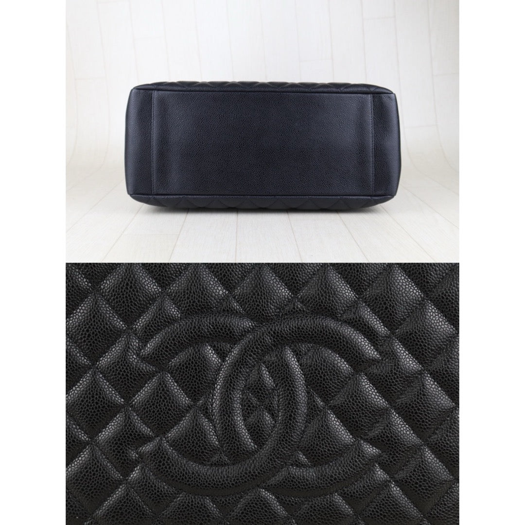 Very Good ( Rank A) ｜ CHANEL Matrasse GST Chain Tote Bag Caviar Skin Black  Made In 2010-2011 Year｜H25052624
