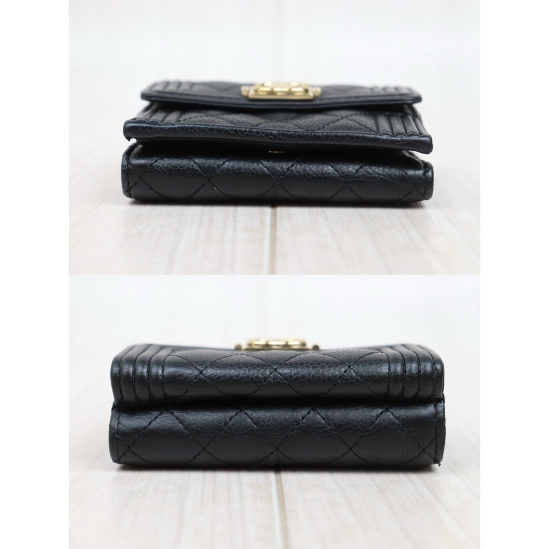 Good ( Rank AB)｜Chanel Caviar Skin Black Wallet Made In 2019-2020Year｜25052917