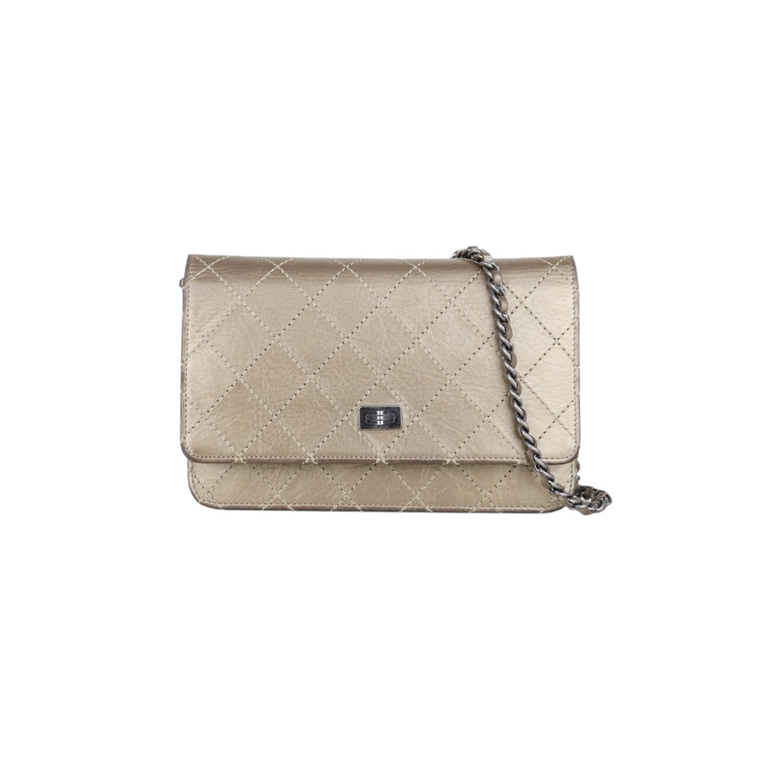 Fair ( Rank B)｜ CHANEL Matelasse Chain  Lamb Skin WOC Golden  Made in 2012Year ｜H25063008