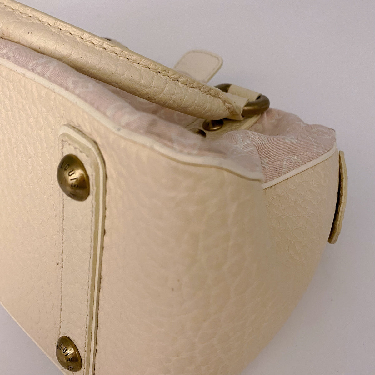 Louis Vuitton Pink Mini Lin Trapeze Handbag
