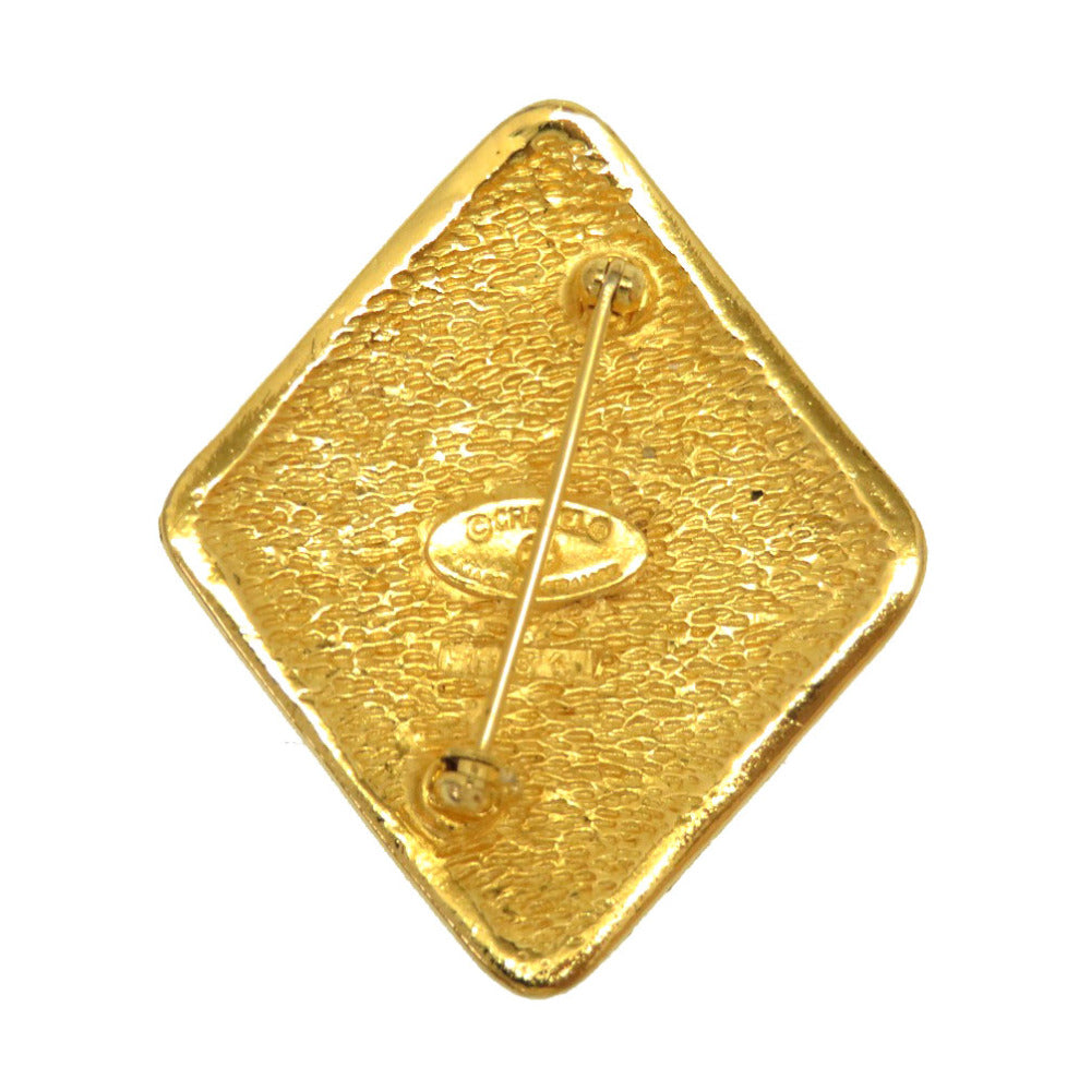 CHANEL Brooch metal gold COCO Mark vintage