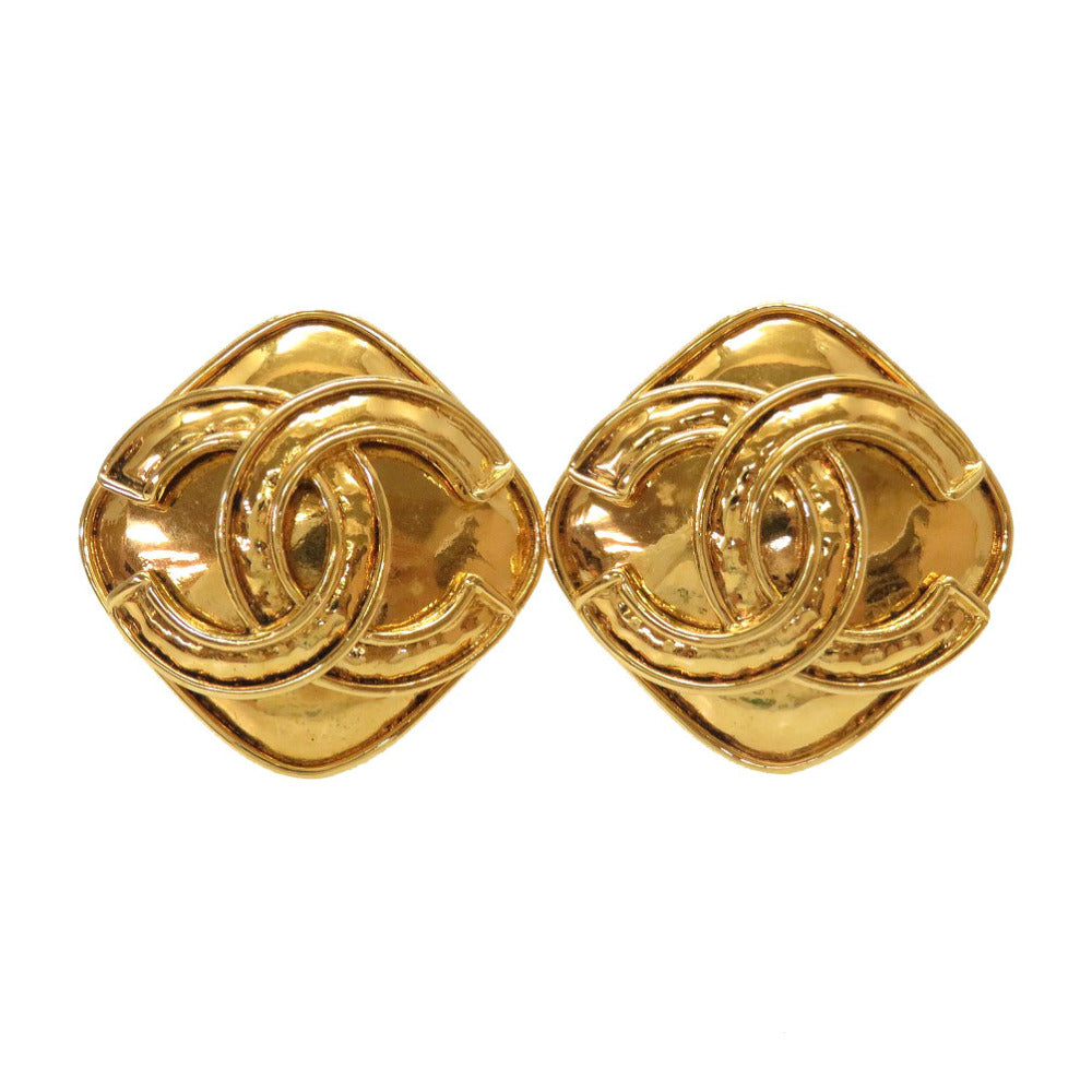 CHANEL Earring metal gold COCO Mark vintage