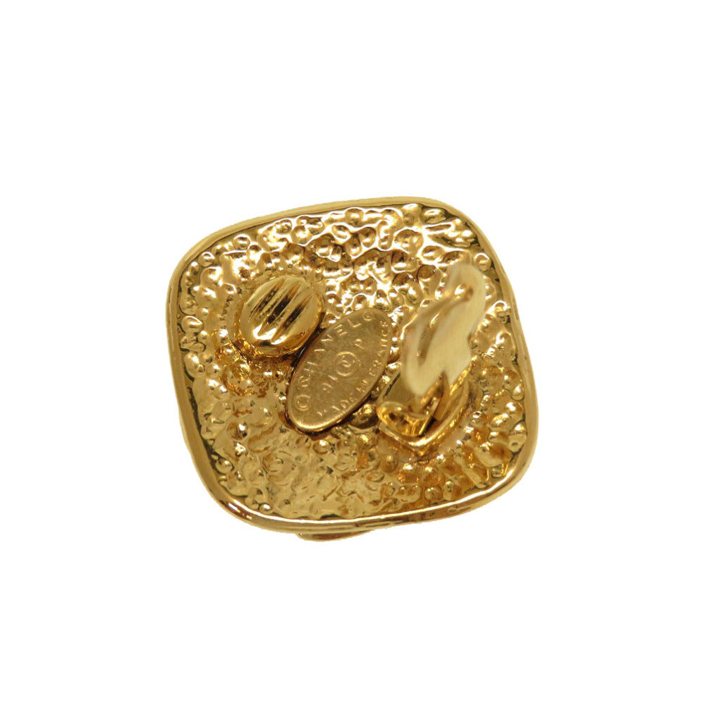 CHANEL Earring metal gold COCO Mark vintage