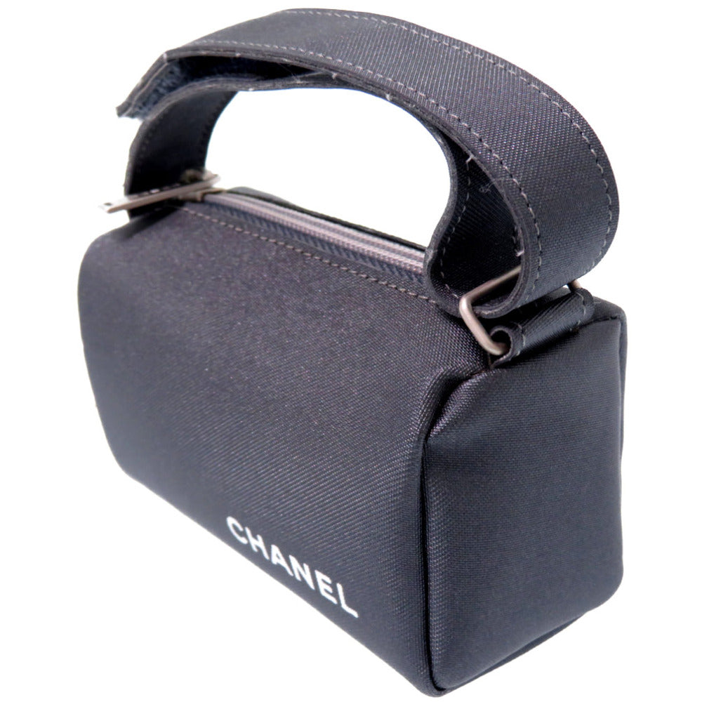 CHANEL Pouch Nylon gray vintage Nylon pouch