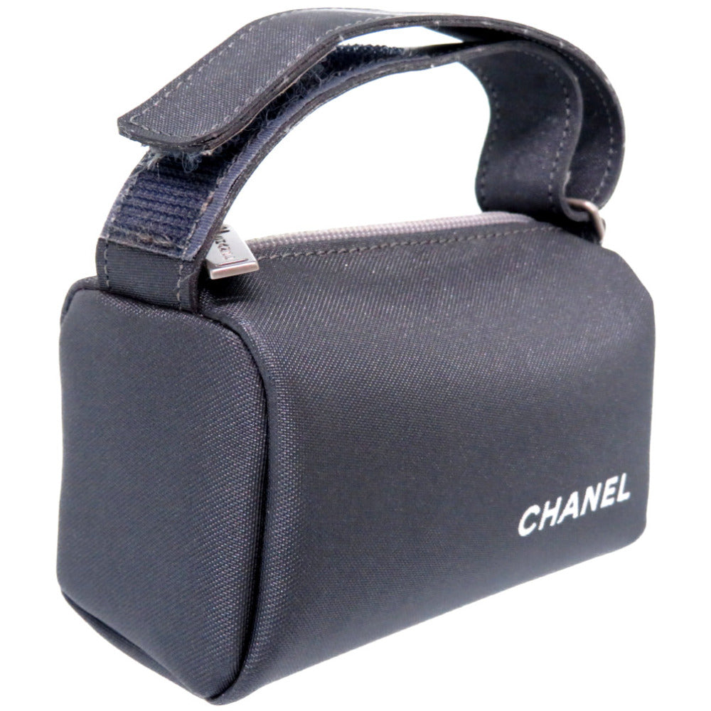 CHANEL Pouch Nylon gray vintage Nylon pouch