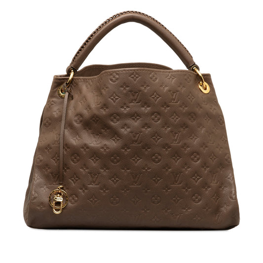 Brown Louis Vuitton Monogram Empreinte Artsy MM Hobo Bag