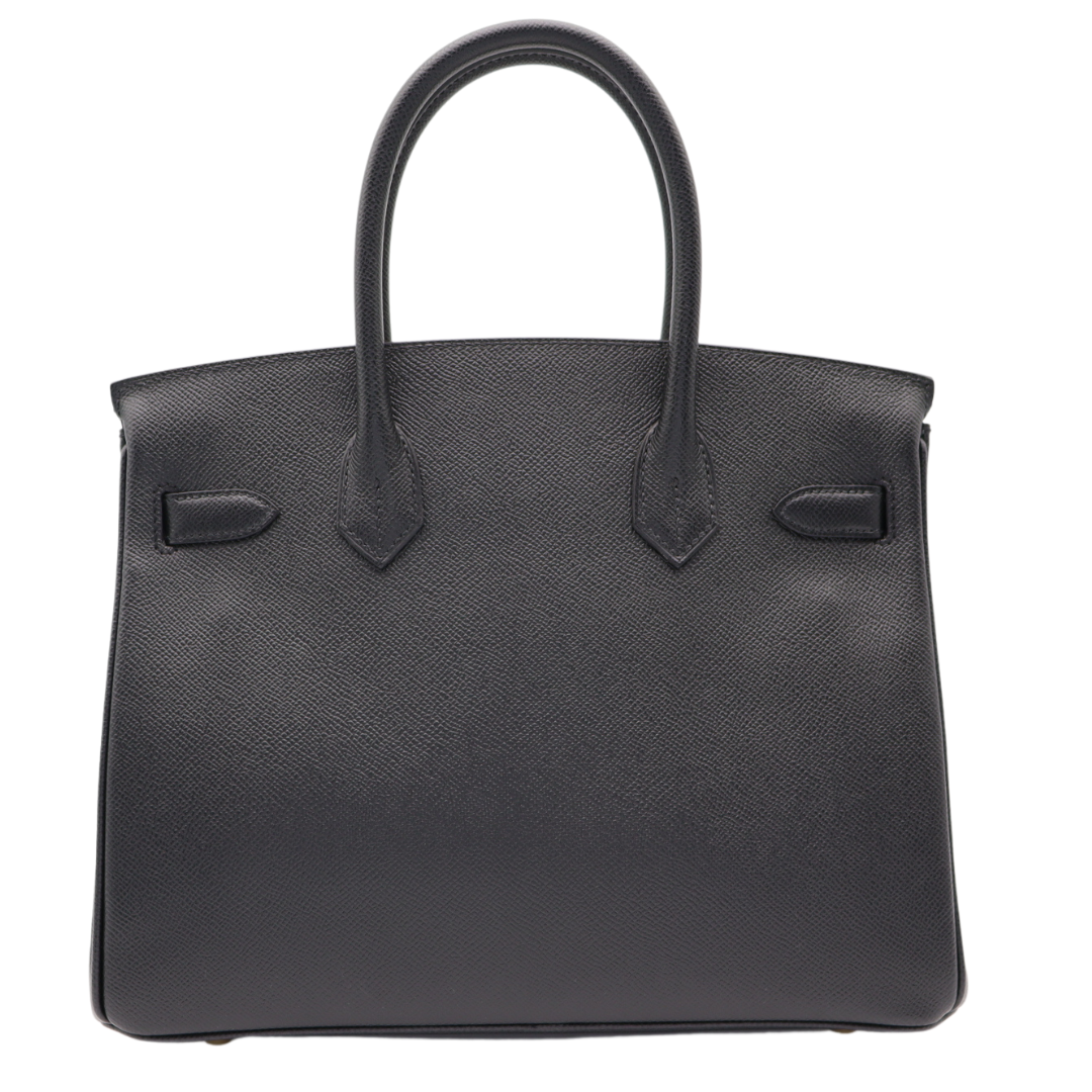 Hermès 30cm Birkin Black Epsom Leather Gold Hardware