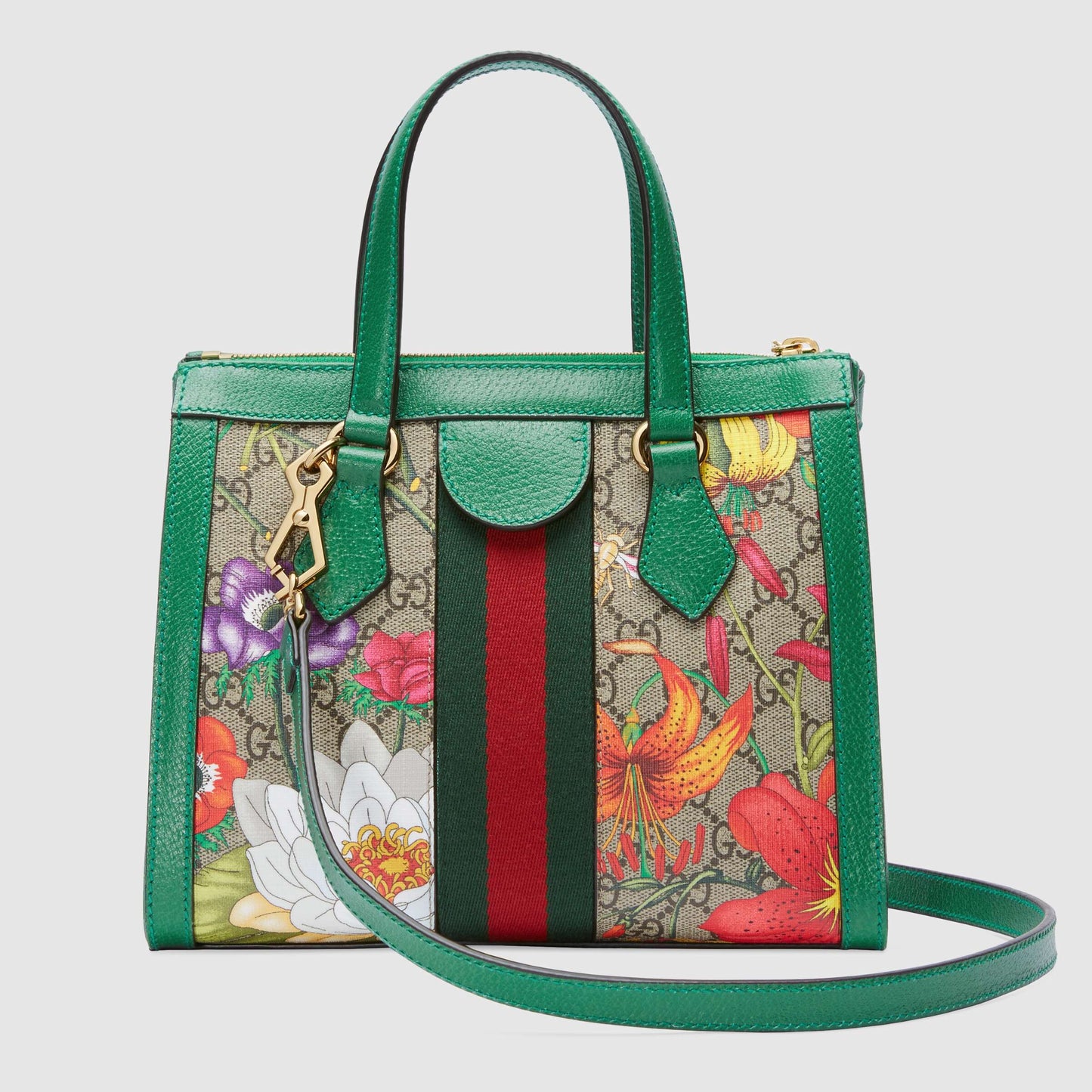 Gucci Online Exclusive Ophidia GG Flora small tote bag