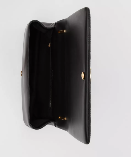 Burberry Medium Quilted Lambskin Lola Bag Black
