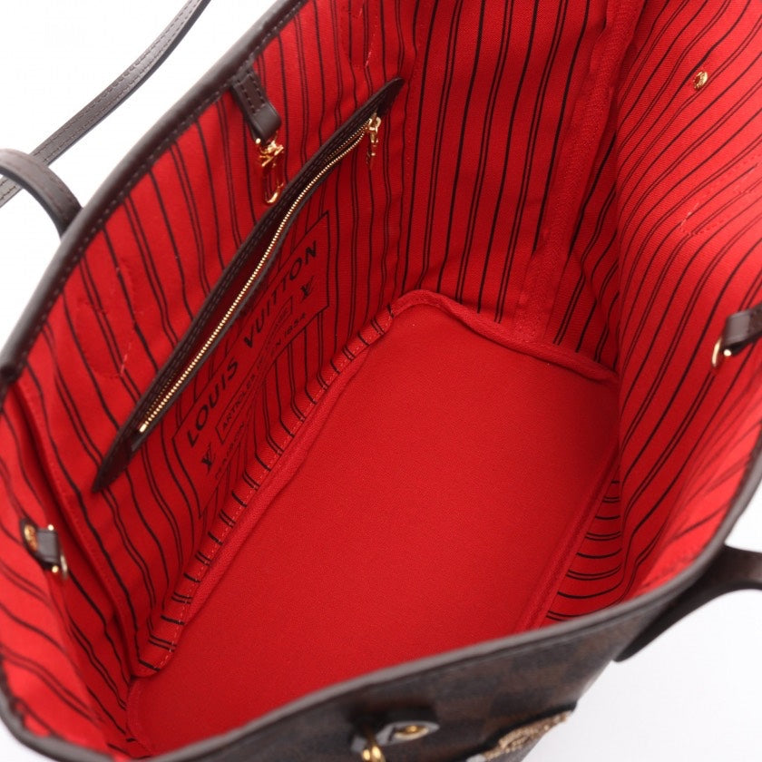Louis Vuitton Neverfull NM Tote Limited Edition Patches Damier MM