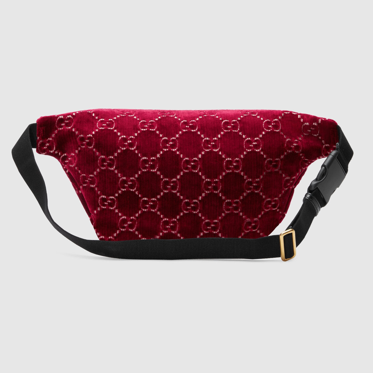 GG Velvet Belt Bag Red