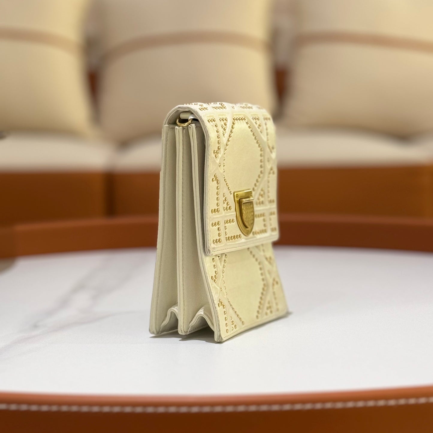 DIOR DIORAMA WHITE BAG
