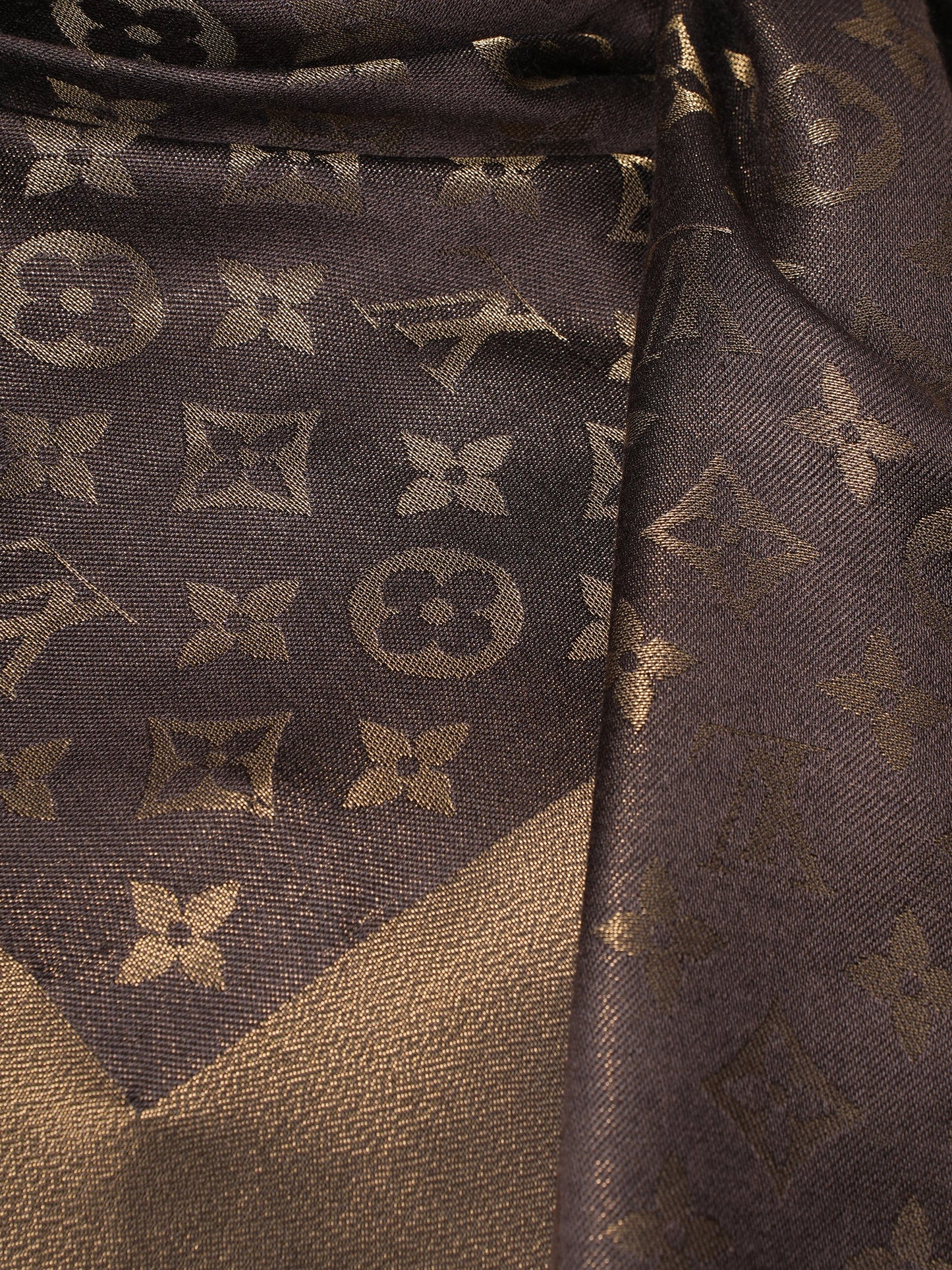 Louis Vuitton Brown Women Monogram Shawl