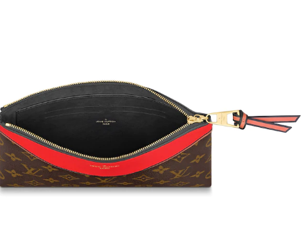 Louis Vuitton Pochette Tuileries Monogram Canvas Kabuki Red