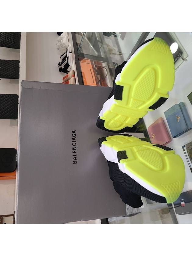 Luxury Balenciaga  Speed Runner High Top Sneakers Black Yellow