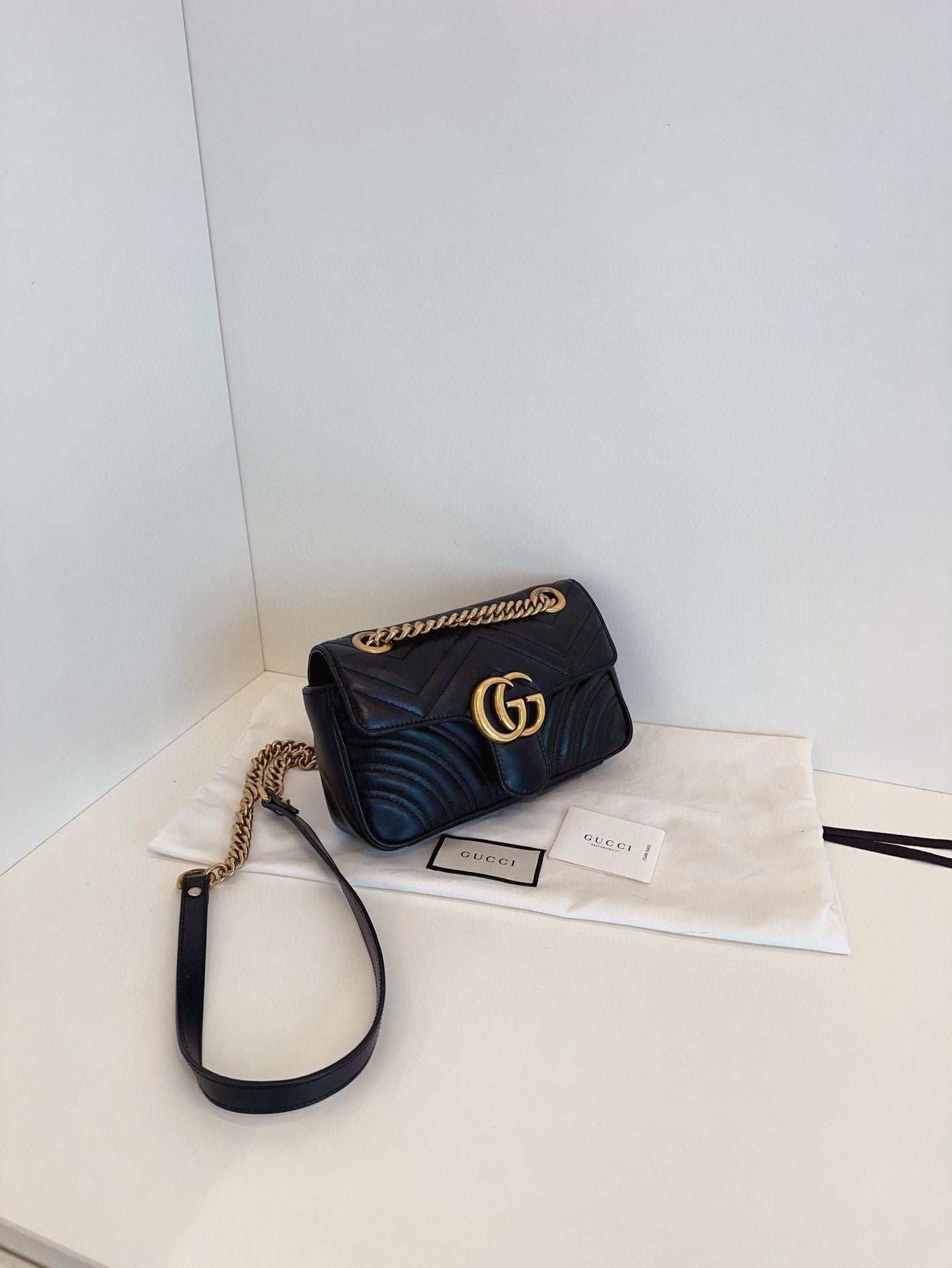 Gucci Marmont  bag black **cm