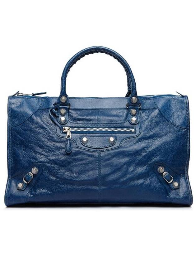 Luxury Balenciaga  Giant Work Tote Bag Blue