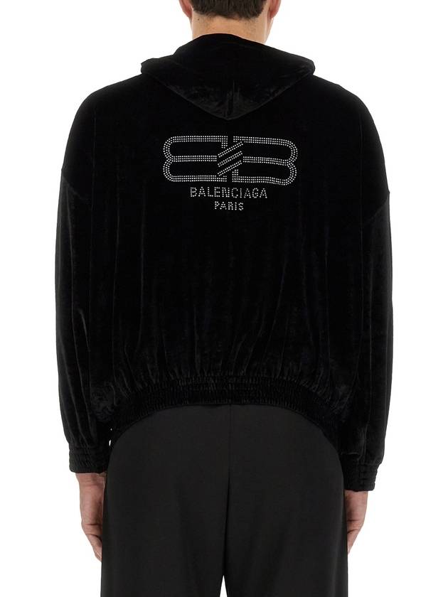 Luxury Balenciaga  23 fw velvet sweatshirt 751014TOVO31000 B0040440930