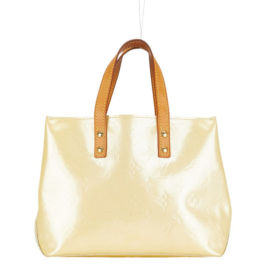 Louis Vuitton Monogram Vernis Reed PM Handbag M91336 Pearl White Patent Leather  Louis Vuitton