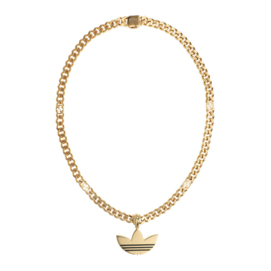 Gucci Adidas Collaborative necklace trophy chain g black 50cm pendant ladies men accessories