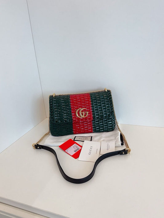 Gucci chain Bag Red& green **cm