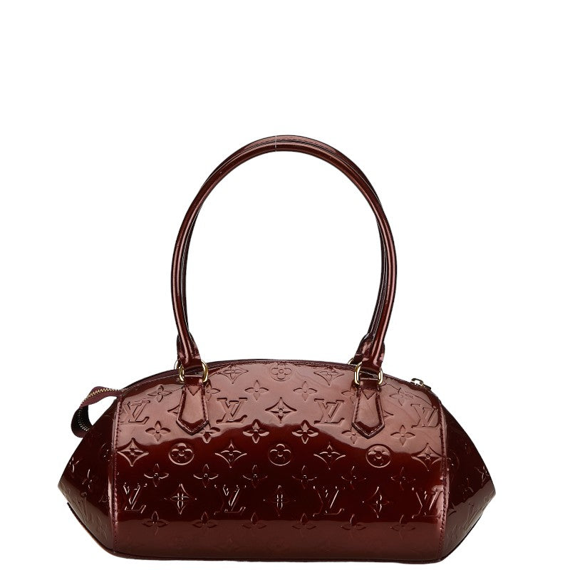 Louis Vuitton Monogram Vernis Sherwood PM Shoulder Bag M91492 Rouge Forest Pearl Patent Leather  Louis Vuitton
