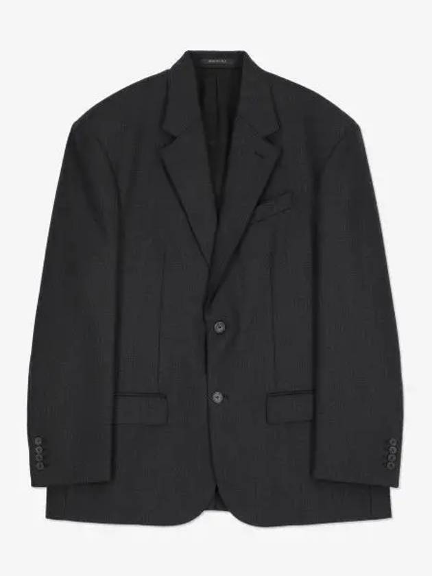 Luxury Balenciaga  Pinstripe Wool Blazer Jacket Black