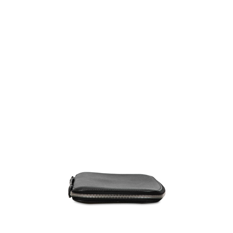 Louis Vuitton Taiga Organizer Atoll Roundfasner Long Wallet M30652 Black Leather Mens LOUIS VUITTON
