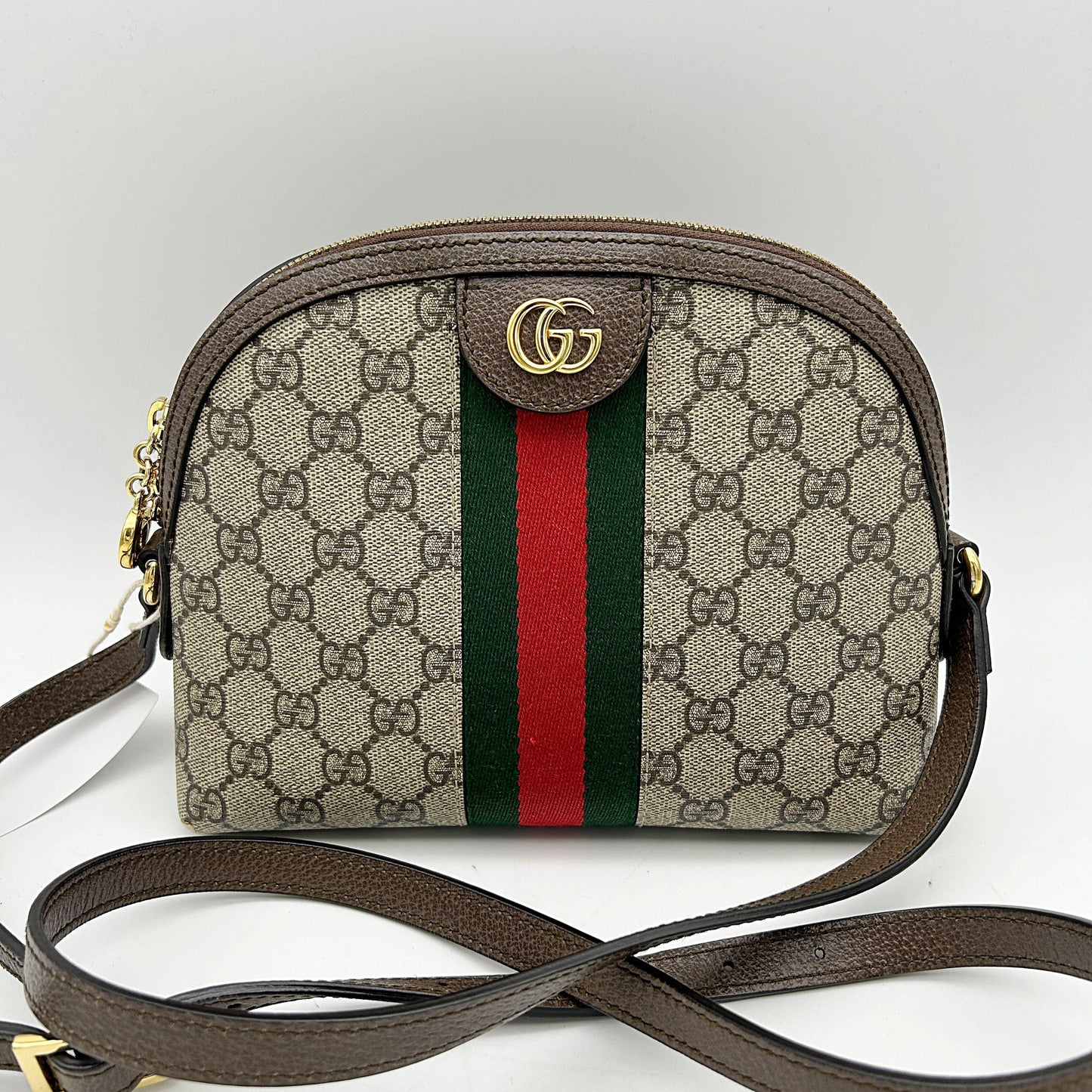 Gucci Beige/Ebony GG Supreme Coated Canvas and Leather Small Ophidia Crossbody Bag Gucci BYBJQA