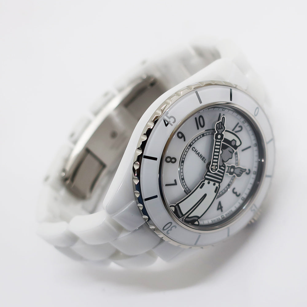 Chanel Mademoiselle J12 Raffause 38mm H7481 White Ceramic Automatic Volume