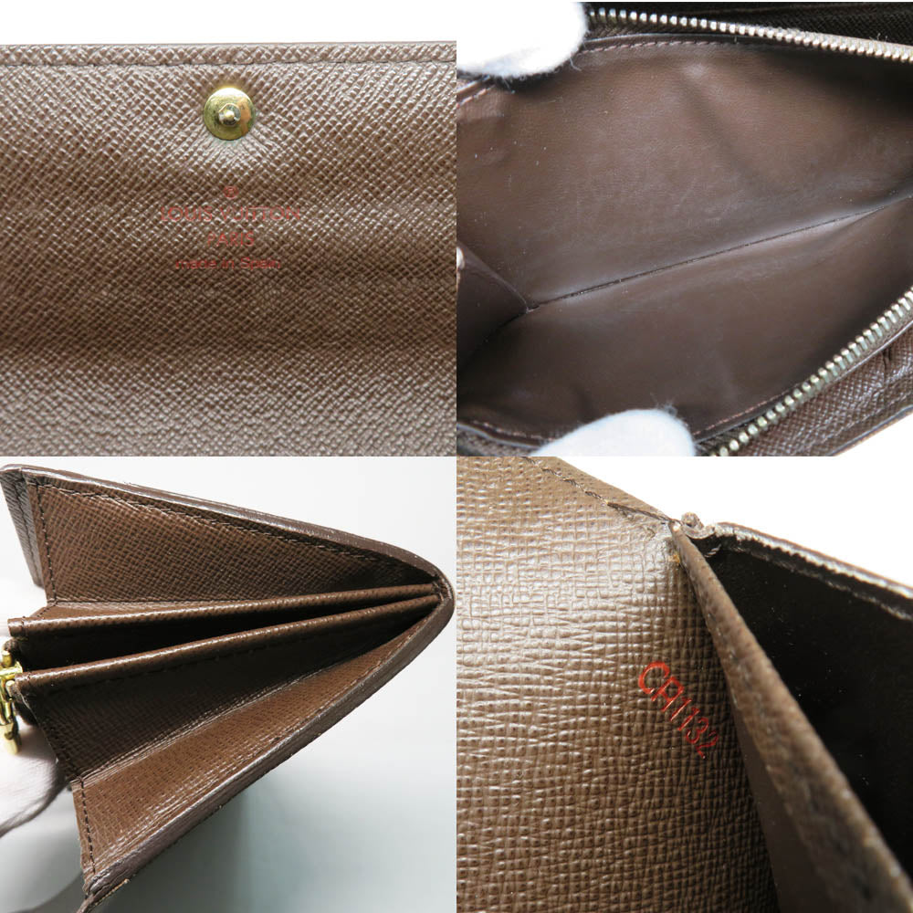 Louis Vuitton Portefolio Sarah N61734 Damie Evene Flap Long Wallet Brown  Style Leather  Mens