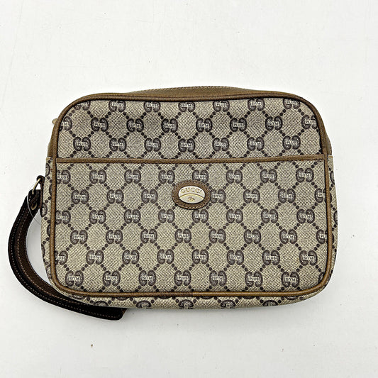 Gucci Sherry Line GG Shoulder Bag Brown Cloth gubs