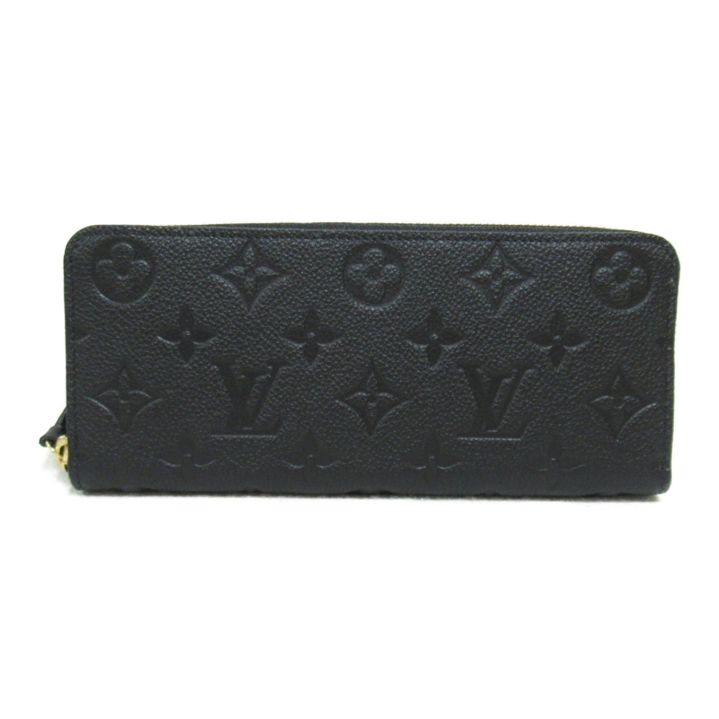 Louis Vuitton Portefolio Clemence Round Long Wallet Round Long Wallet Leather Monogram Emplant   Black M60171