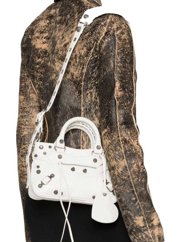 Luxury Balenciaga  Neo Cagole Small Tote Bag White