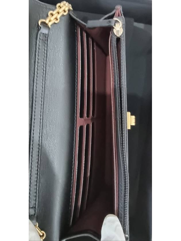 WOC Gold Hardware Vintage Calfskin Chain Cross Bag Black Chanel