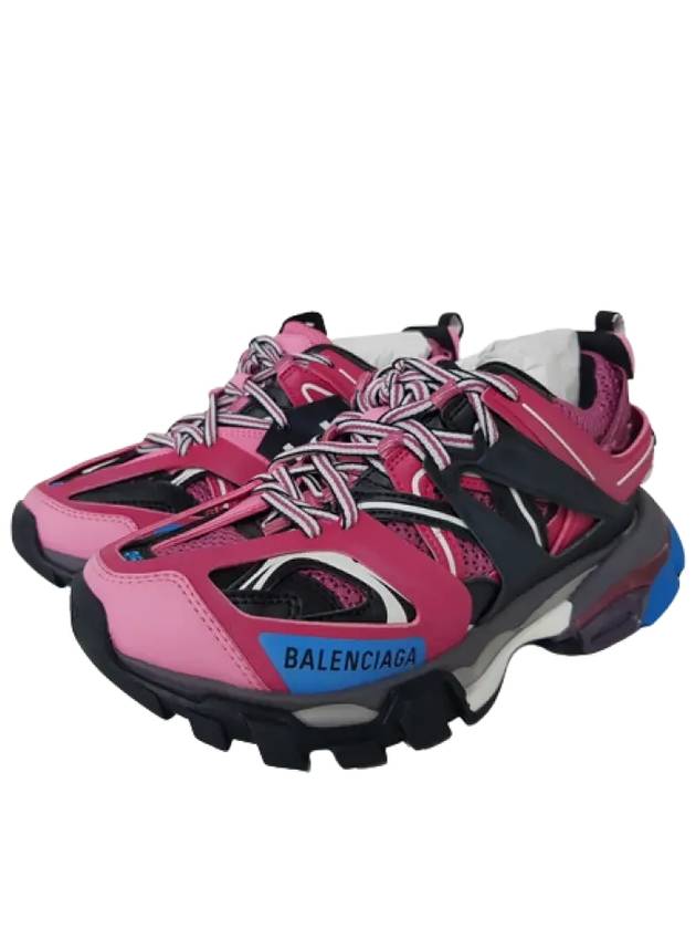 Luxury Balenciaga  Track Low Top Sneakers Blue Pink