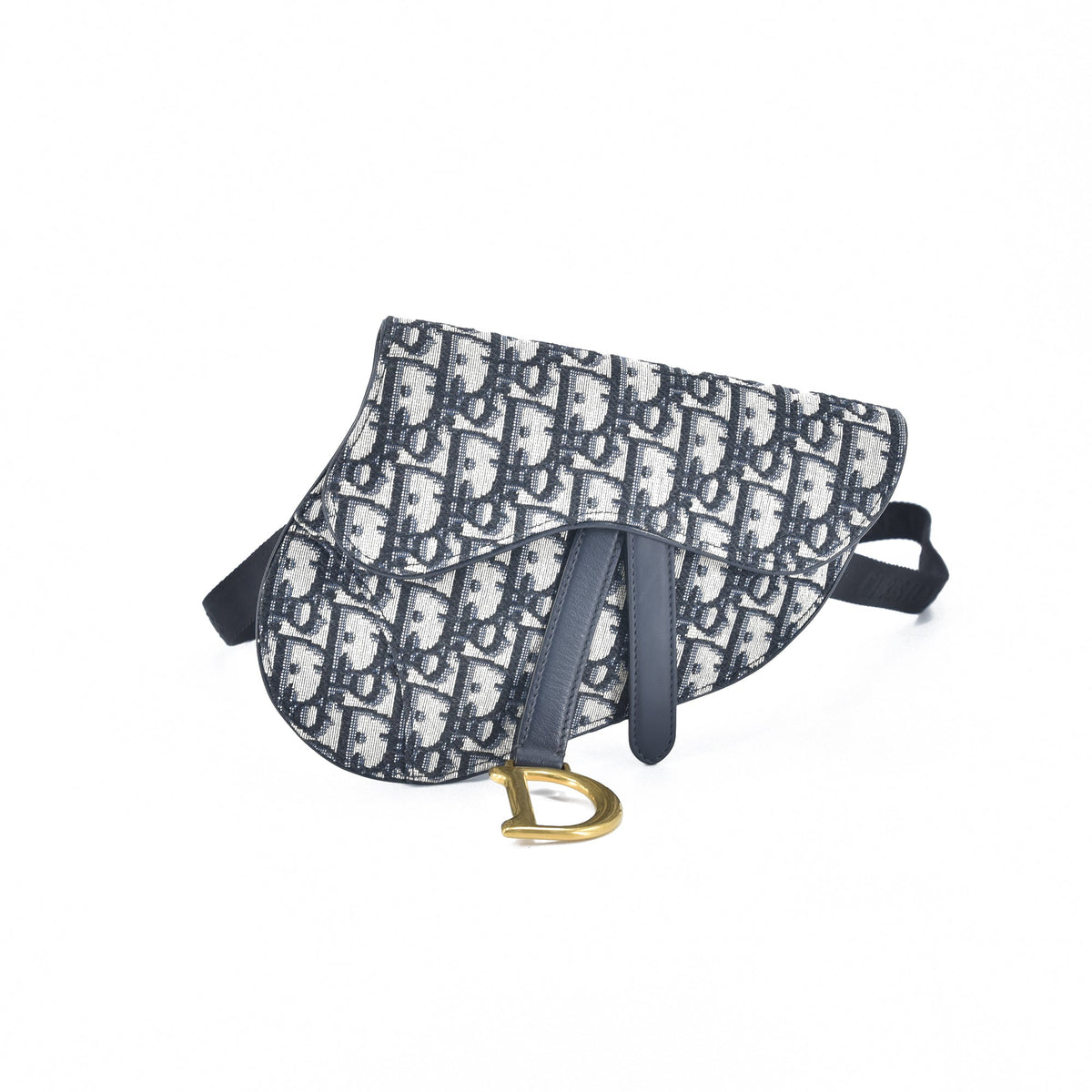 Oblique Canvas Saddle Belt Bag