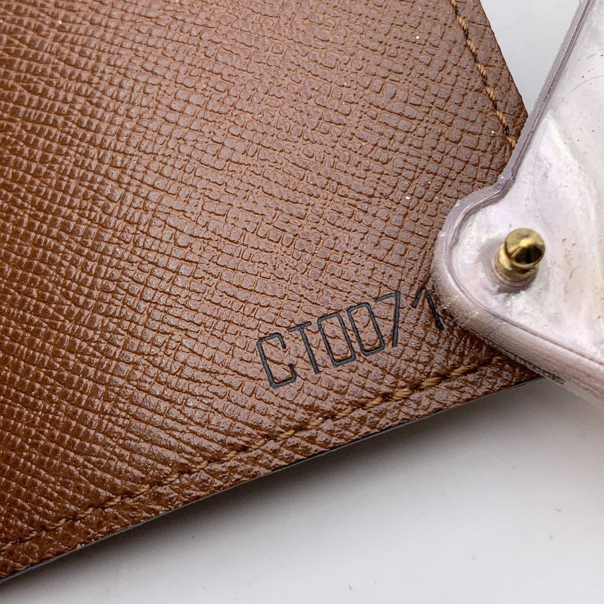LOUIS VUITTON Vintage Monogram Porte Carte Pression Card Case Holder