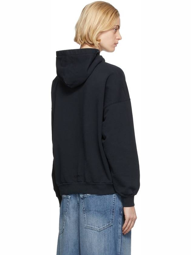 Luxury Balenciaga  The Simpsons Printed Hoodie Black