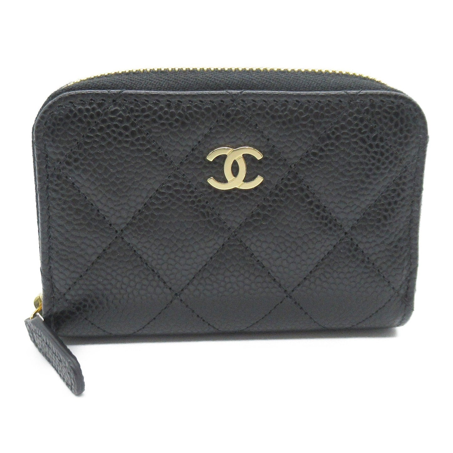 Chanel Coincase Coincase Wallet Caviar S  Black AP0216