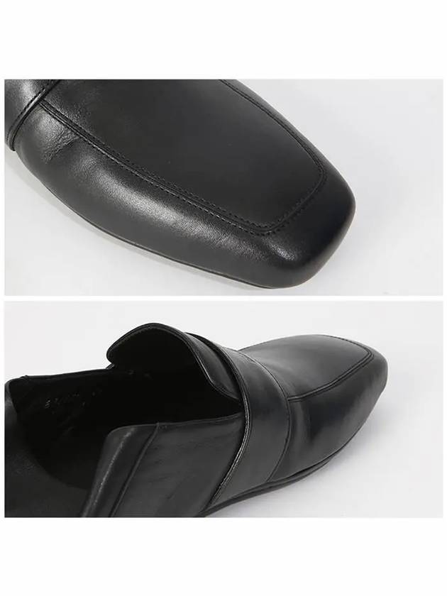 Luxury Balenciaga  City Square Toe Loafers Black