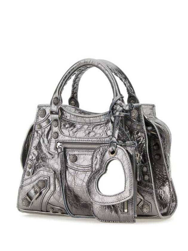 Luxury Balenciaga  Neo Cagole XS Shoulder Bag Silver