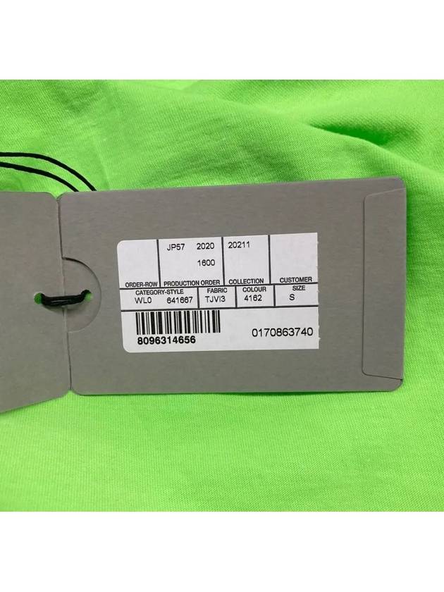 Luxury Balenciaga  Color Language Long-Sleeved T-Shirt Green